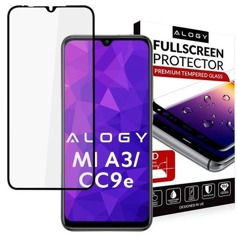 Alogy Full Glue pouzdro přátelské sklo pro Xiaomi Mi A3 / CC9e Black