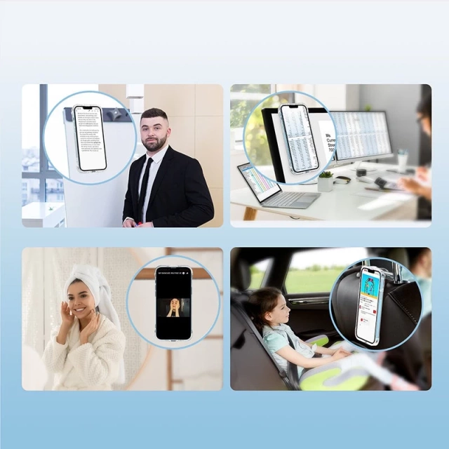 Joyroom Magnetic Defender Magnetische Hülle für iPhone 13 Pro gepanzerte Hülle mit Hakenständer durchsichtig (MagSafe-kompatibel)