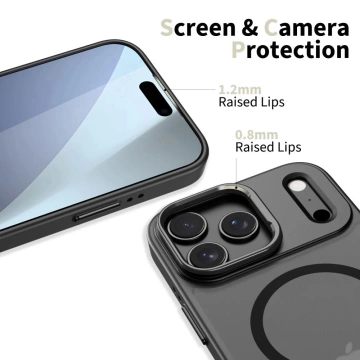Etui Tech-Protect MagStand MagSafe do iPhone 17 Pro Max, czarny mat