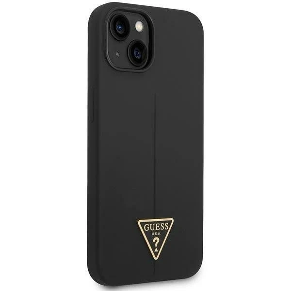 "Etui Guess GUHCP14MSLTGK für Apple iPhone 14 Plus 6,7\" Czarny/Black Hardcase Silicone Triangle"