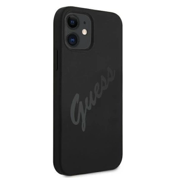 Guess GUHCP12SLSVSBK iPhone 12 mini 5,4" czarny/чорний твердий чохол Script Vintage