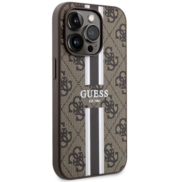 Etui Guess GUHMP14XP4RPSW pre iPhone 14 Pro Max 6,7" pevné puzdro 4G Printed Stripes MagSafe