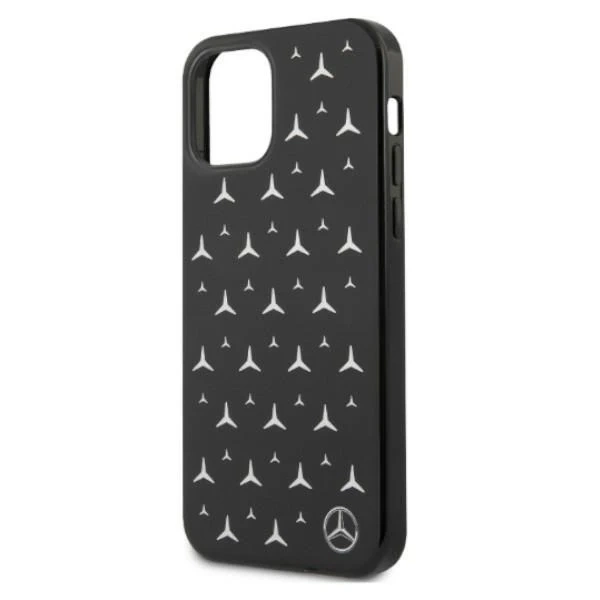 Чохол Etui Mercedes MEHCP12LESPBK для iPhone 12 Pro Max 6,7" Silver Stars Pattern czarny/black