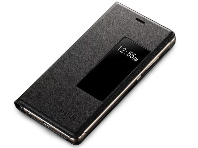 Etui Flip S-View Cover für Huawei p9 Czarne