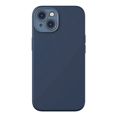 Zestaw ochronny Baseus Liquid Silica etui magnetyczne i szkło hartowane do iPhone 14 Plus (niebieski)