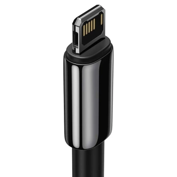 Baseus Tungsten Gold USB-zu-Lightning-Kabel, 2,4 A, 1 m (schwarz)