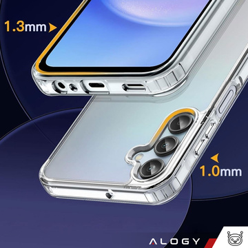 Hülle für Samsung Galaxy A15 4G/5G, Galaxy A25 5G Rückseite Hybrid Clear Case Alogy Transparent