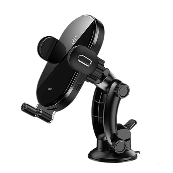 USAMS US-CD131 15W Automatický indukčný držiak na sklo / palubnú dosku čierna/čierna CD131ZJ01