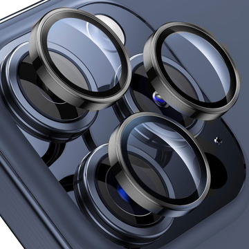 Kryt objektivu pro Apple iPhone 15 Pro - 3mk Lens Protection Pro Graphite