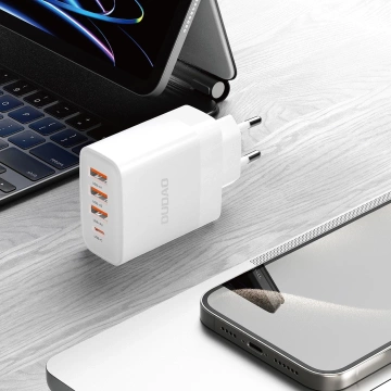 Ładowarka Dudao A5HEU 20W 3x USB-A + USB-C PD QC 3.0 Biała