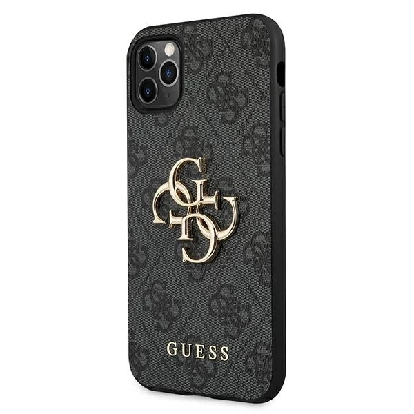 Pevné puzdro Etui Guess GUHCN584GMGGR na iPhone 11 Pro 4G veľké kovové logo