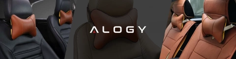 2x Pillow for the headrest for the car comfortable car headrest for the neck Brown