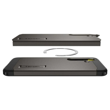 Чохол для Samsung Galaxy S25 Plus Spigen Tough Armor Mag MagSafe Gunmetal