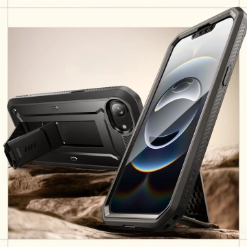 Чохол Etui Supcase Unicorn Beetle Pro для iPhone 16e чорний з кліпсами