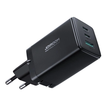 Joyroom TCG01 GaN 65W - Швидкий зарядний пристрій 2× USB-C Кабель USB-A 100W