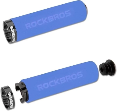 Houby na řídítka Rockbros BT1001BLBK - modrá a černá