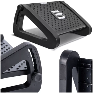 Kancelář podnožka podnožka nohy pro práci kancelářská masáž nohou nastavitelná výška nastavení Alogy černá