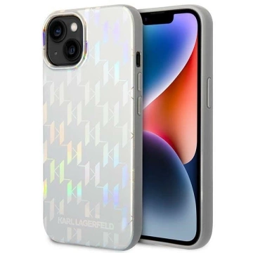 Etui Karl Lagerfeld KLHCP14MLGMMSV3 pro iPhone 14 Plus 6,7" pevný obal Monogram Iridescent