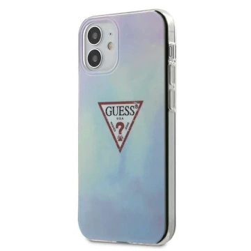 Guess GUHCP12SPCUMCGC02 iPhone 12 mini 5,4" niebieski/modré pevné puzdro s kravatou