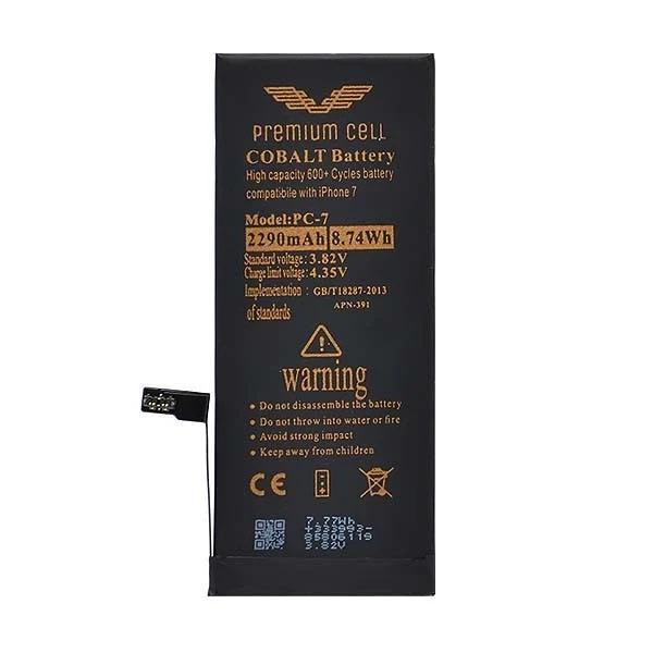 Bateria Premium Cell Cobalt iPhone 7 2290mAh 600 Cycles
