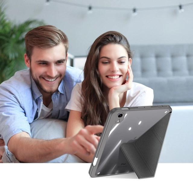 Чохол Dux Ducis Magi для iPad mini 2021 смарт чохол з підставкою та зберіганням для Apple Pencil сірий
