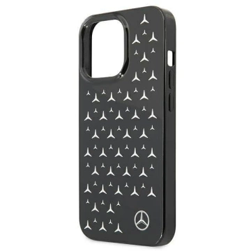 Mercedes MEHCP13LESPBK ochranné pouzdro pro Apple iPhone 13 Pro / 13 6,1" černo/černé pevné pouzdro Silver Stars Pattern