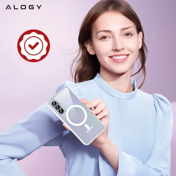 Чохол для Apple iPhone 16 Pro Max Alogy Anti-Shock Hybrid Case for MagSafe Transparent