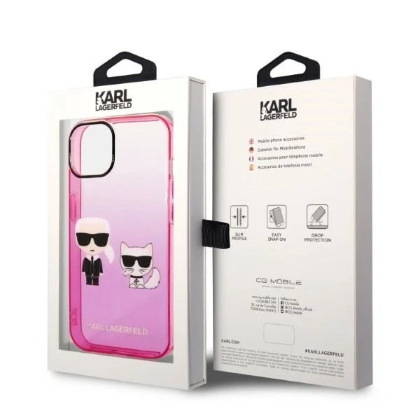 Etui Karl Lagerfeld KLHCP14MTGKCP do iPhone 14 Plus 6,7" hardcase Gradient Ikonik Karl