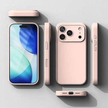 Etui do iPhone 17 Pro Max Ringke Silicone Magnetic MagSafe Różowe