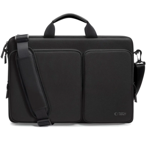 Torba Tech-Protect Defender Bag Laptop 17" Black z paskiem