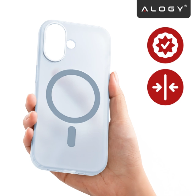 Kryt pre Apple iPhone 16 Pro Max Alogy MagSafe Hybrid Matte Case Matný kryt s ochranou šošovky čierny