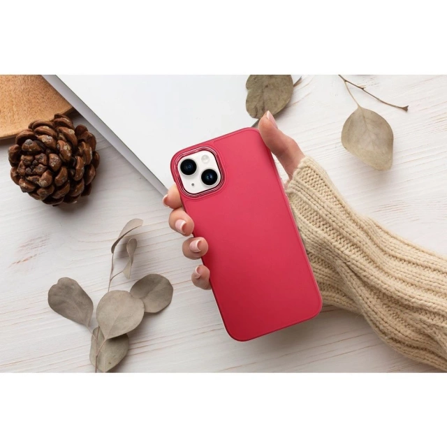 Protective case FRAME case for iPhone 15 magenta