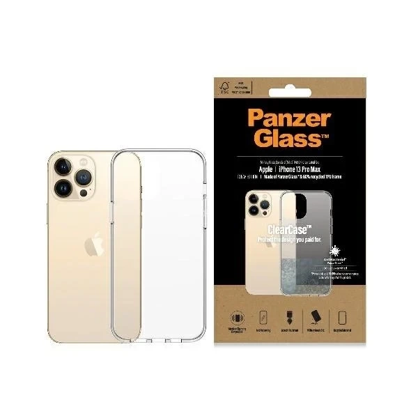 Kryt na iPhone 13 Pro Max PanzerGlass ClearCase antibakteriální, vojenské kvality
