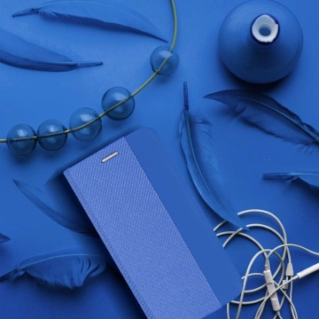 Чохол-книжка SENSITIVE для Samsung S25 Edge, синій, з підставкою для телевізора