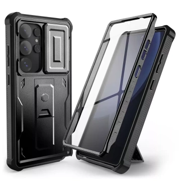 Samsung Galaxy S25 Ultra Hülle Schutzhülle Tech-Protect Kevlar Cam Schwarz