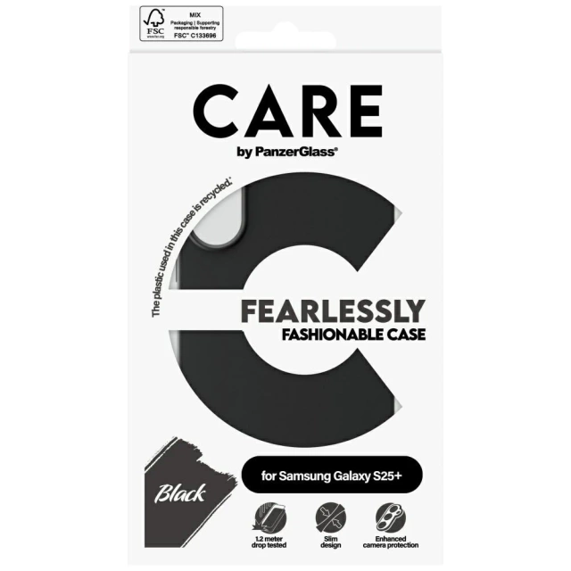 CARE Case for Samsung Galaxy S25 by PanzerGlass Fashion Black