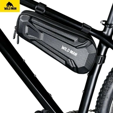 Сумка на велосипед Wildman XT9 XL, водонепроникний, чорний колір, 1.8 л