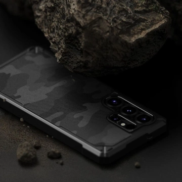Pouzdro na Samsung Galaxy S25 Ultra Camo Black Ringke Rugged Gear Magnetic MagSafe