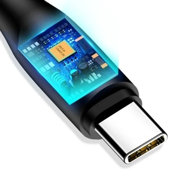 USAMS Kabel U18 USB-C 2A Schnellladung 1m schwarz