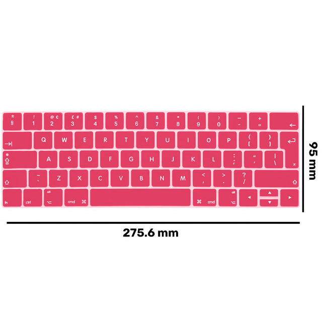 Ochranné pouzdro Alogy, kryt klávesnice pro Apple Macbook Pro 13 / Pro 15 Pink