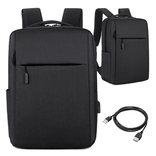 Batoh taška na notebook 15,6" velký voděodolný s USB portem Unisex 41x29x12cm do letadla Alogy Backpack Black