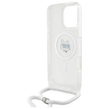 Etui Karl Lagerfeld для iPhone 16 Pro Max 6.9" Magsafe Hardcase Transparent IML Choupette Head