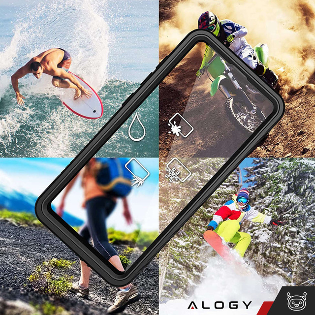 Vodotěsné pouzdro pro Samsung Galaxy S23 Ultra 360 Alogy Armor IP68 s lanyardem černé
