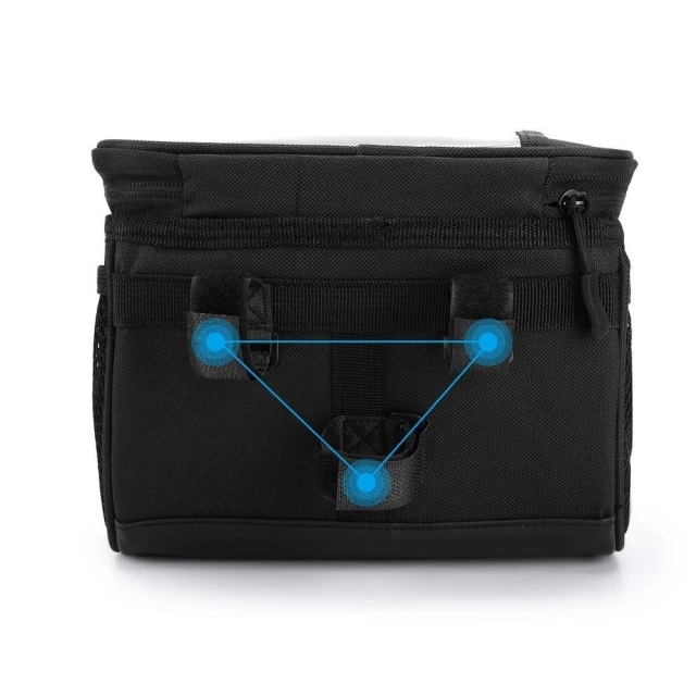 Wozinsky bicycle handlebar bag with phone case 2 l black (WBB12BK)