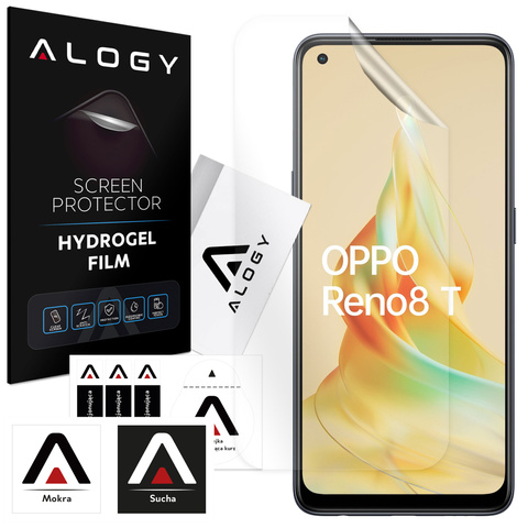 Гідрогелева плівка для екрану телефону Oppo Reno 8T 4G Гідрогелева плівка Alogy