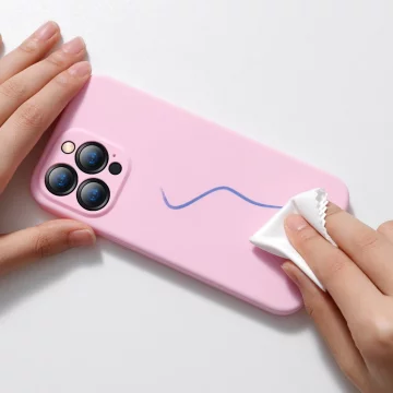 Baseus Tekuté gélové puzdro Silikónový kryt pre iPhone 13 Pro ružový (ARYT001004)