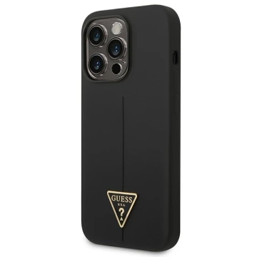 Чохол Etui Guess GUHCP14XSLTGK iPhone 14 Pro Max 6,7" czarny/black Silicone Triangle