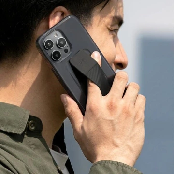 Puzdro UNIQ Heldro Mount pre iPhone 14 Pro 6,1" sivý/dymový