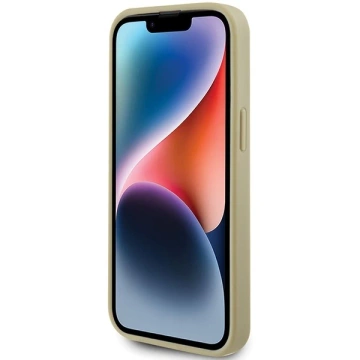 Etui Guess GUHCP15SPSP4LGD для iPhone 15 6.1" złoty/золотий твердий чохол Перфорований 4G Glitter