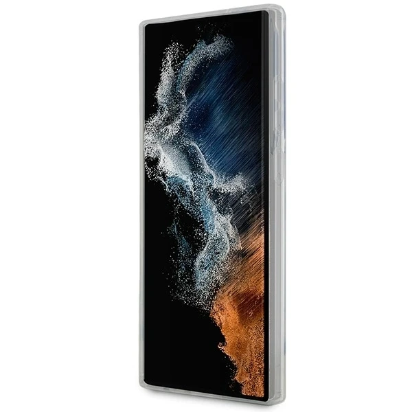 Protective phone case Karl Lagerfeld KLHCS23LHNCHTCT for Samsung Galaxy S23 Ultra S918 transparent hardcase Ikonik Choupette